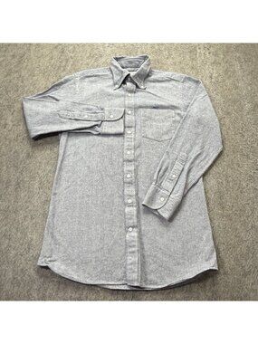 Spier & MacKay Oxford Shirt Men M 40" x 30" Blue Solid Custom Fit OCBD Handmade
